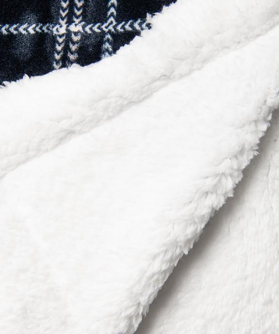 Plaid en velours à carreaux - LuluCastagnette vue4 - LULUCASTAGNETTE - GEMO