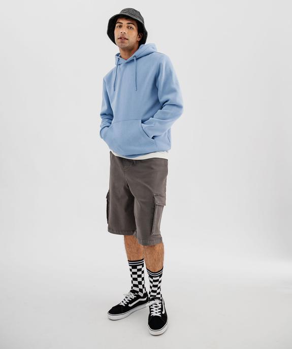 Bermuda cargo avec taille élastique homme vue4 - GEMO (HOMME) - GEMO