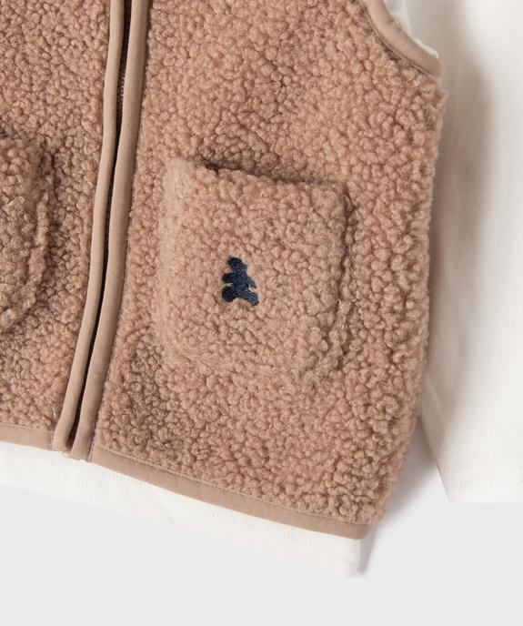 Ensemble 2 pièces tee-shirt + gilet bébé garçon - LuluCastagnette vue5 - LULUCASTAGNETTE - GEMO