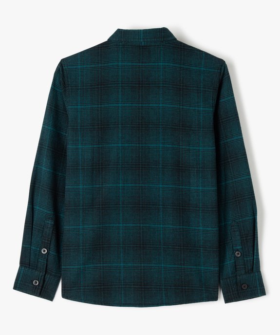Chemise garçon en flanelle à carreaux vue3 - GEMO (JUNIOR) - GEMO