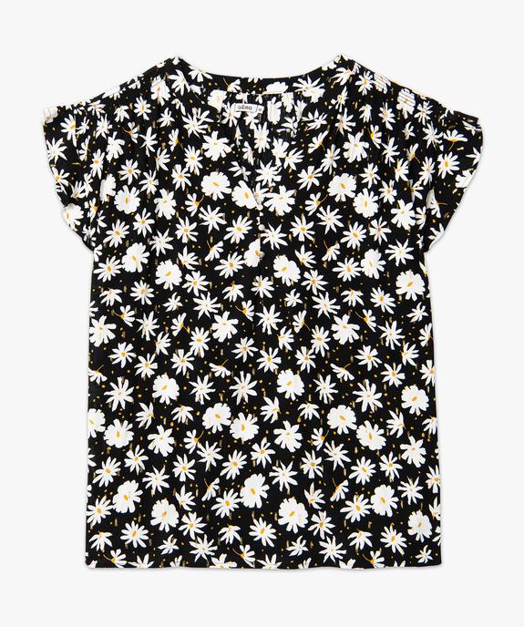 Blouse imprimée à manches courtes femme grande taille vue4 - GEMO (G TAILLE) - GEMO