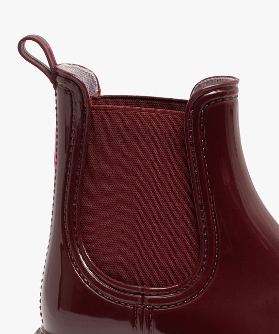 Bottes de pluie femme à semelle crantée avec élastiques d'aisance vue12 - FOLLOW ME - GEMO