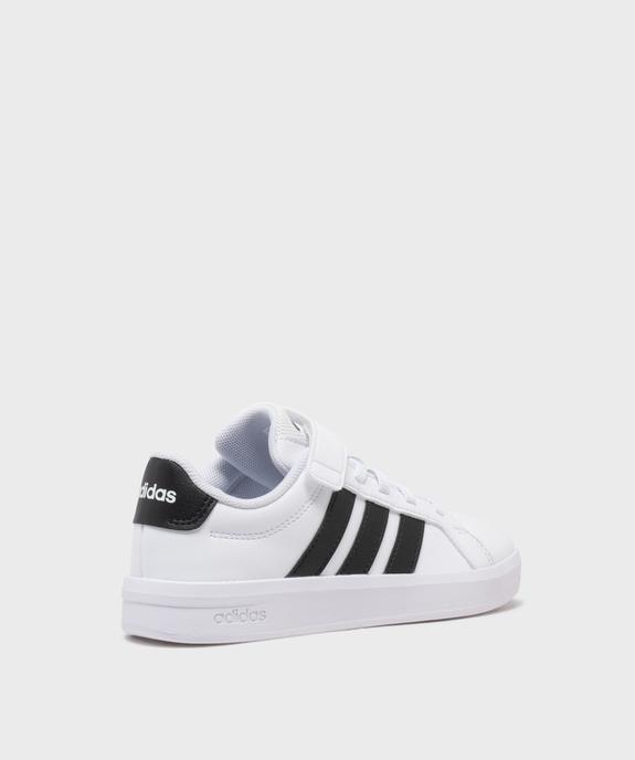 Baskets Grand Court 3.0 à scratch garçon - Adidas vue4 - ADIDAS - GEMO