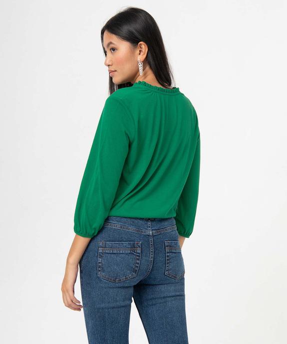 Tee-shirt femme à manches 3/4 vue3 - GEMO 4G FEMME - GEMO