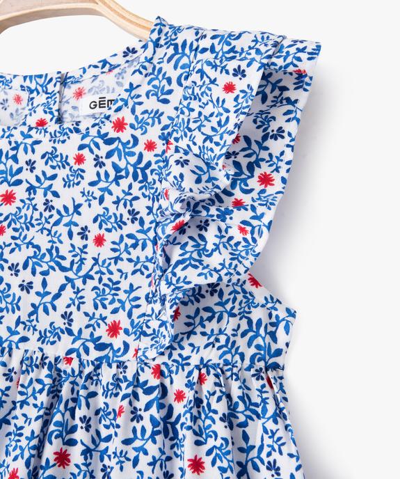 Robe à manches courtes avec volants bébé fille vue2 - GEMO 4G BEBE - GEMO