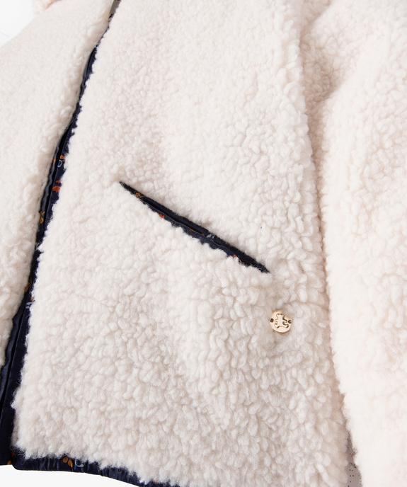 Blouson matelassé à capuche réversible fille - LuluCastagnette vue3 - LULUCASTAGNETTE - GEMO