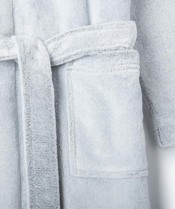 Robe de chambre enfant en maille peluche avec capuche  vue2 - GEMO (JUNIOR) - GEMO