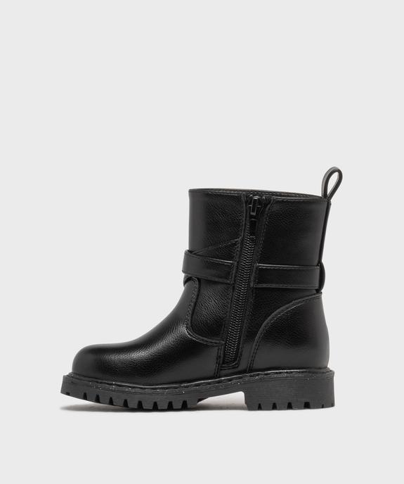 Boots motardes à semelle crantée et zip fille vue3 - LOVELY WINGS - GEMO