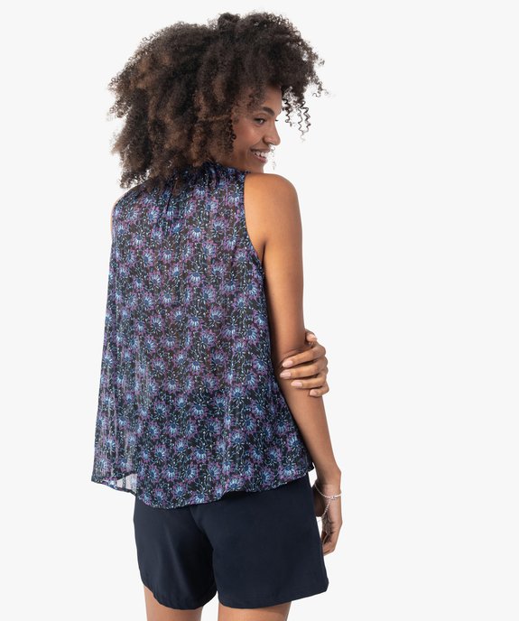 Blouse femme imprimée sans manches vue3 - GEMO(FEMME PAP) - GEMO