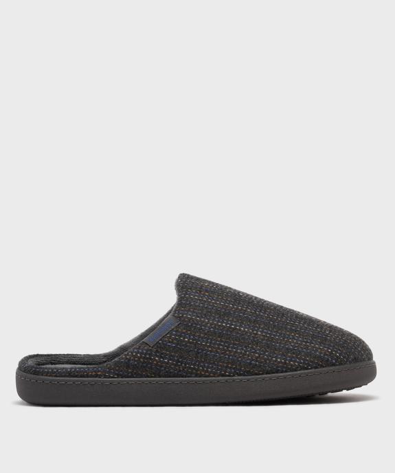 Chaussons mules à rayures multicolores homme - Isotoner vue1 - ISOTONER - GEMO