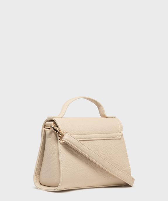 Sac à main grainé petit format femme vue2 - BESTINI - GEMO