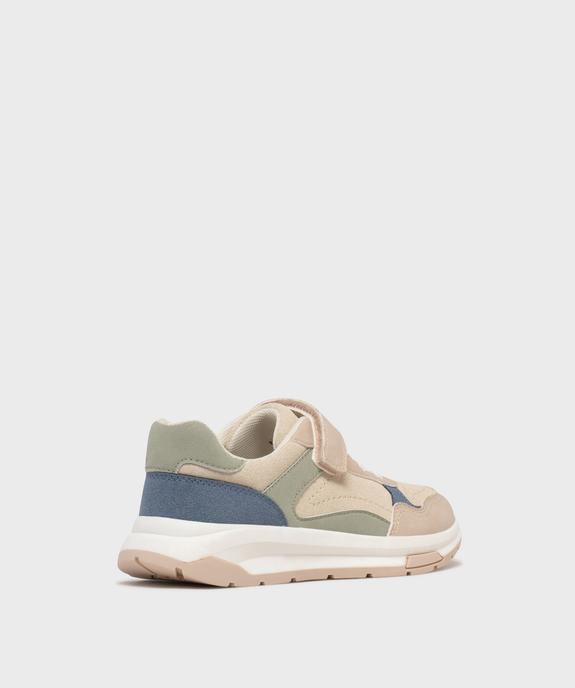 Baskets à scratch avec empiècements colorés garçon - 5 Miles vue4 - 5 MILES - GEMO