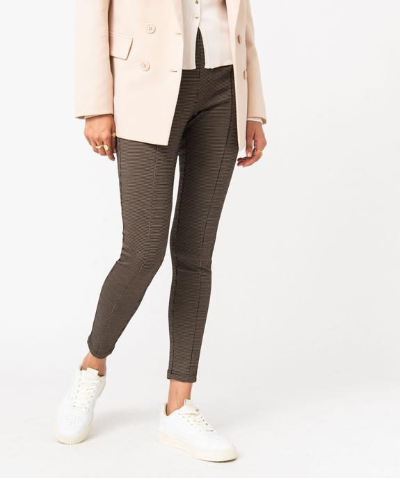 Leggings motifs pied de poule femme vue1 - GEMO(FEMME PAP) - GEMO