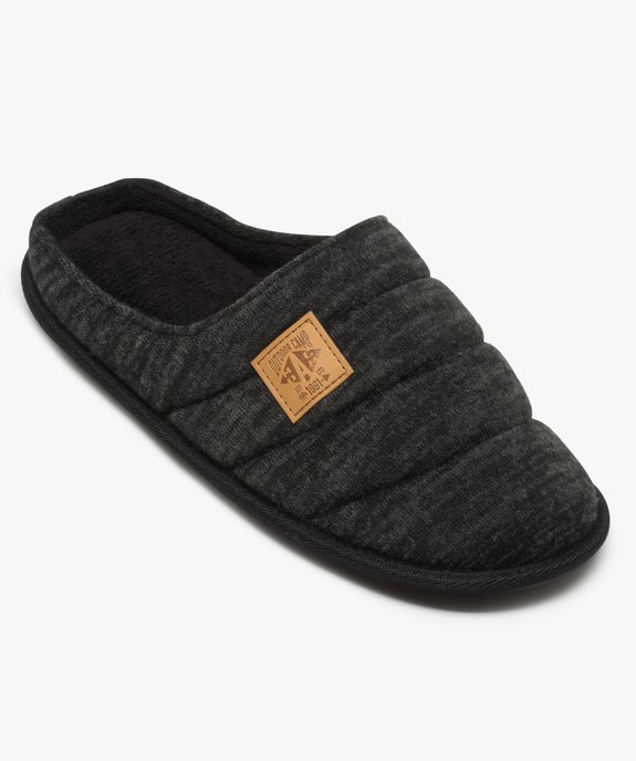 Chaussons homme mules plates en jersey moelleux vue5 - GEMO(HOMWR HOM) - GEMO