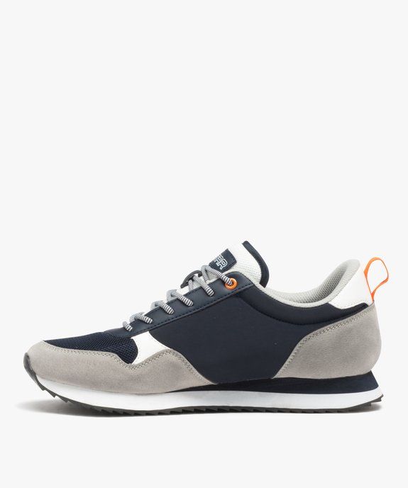 Baskets homme style rétro à lacets bicolores - G-Star vue3 - G-STAR - GEMO