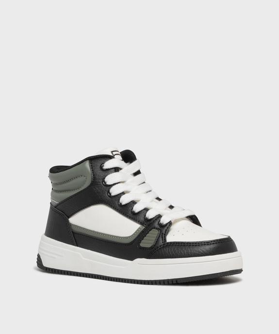 Baskets montantes à lacets et zip garçon - 5 Miles vue2 - 5 MILES - GEMO