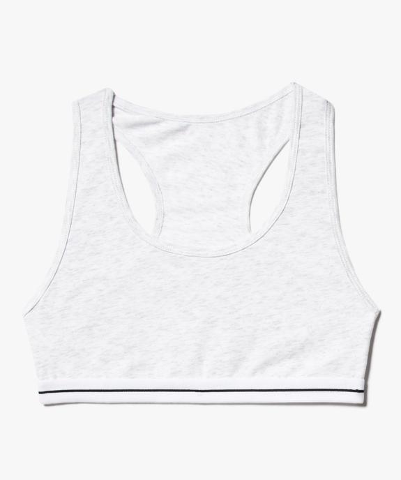 Brassière avec dos nageur fille vue1 - GEMO 4G FILLE - GEMO