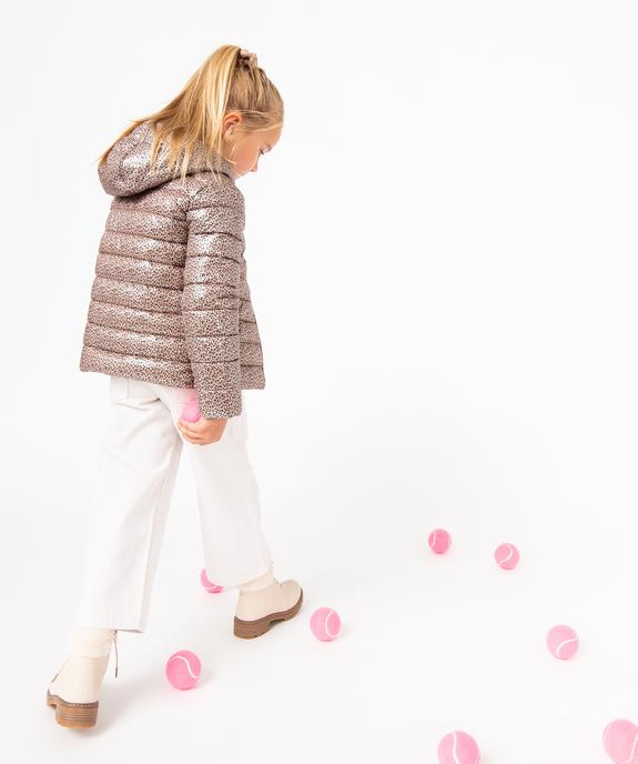 Doudoune à capuche irisée et imprimée fille vue5 - GEMO 4G FILLE - GEMO