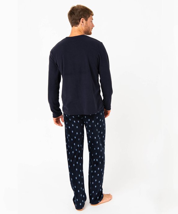 Pyjama en maille polaire homme vue3 - 1E PRIX BY GEMO - GEMO