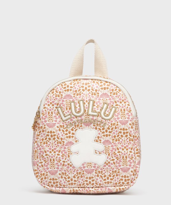 Sac à dos à motifs fleuris fille - LuluCastagnette vue2 - LULUCASTAGNETTE - GEMO