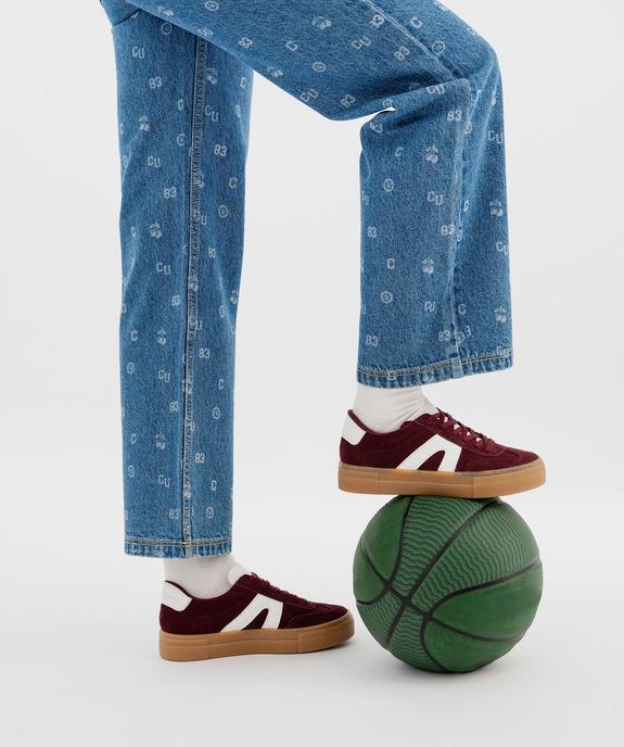 Baskets dessus cuir avec patchs léopard femme - Camps United vue1 - CAMPS - GEMO