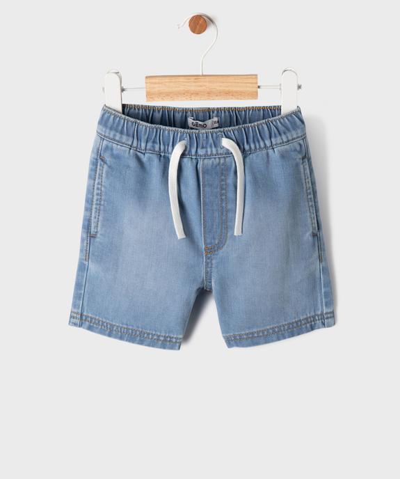 Short en jean avec taille ajustable bébé garçon vue1 - GEMO 4G BEBE - GEMO