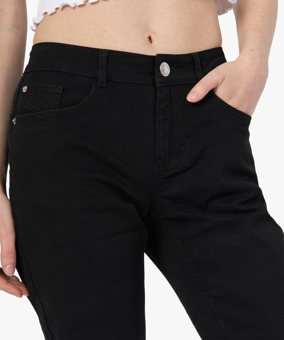 Pantacourt femme en toile 5 poches vue2 - GEMO (JEAN) - GEMO