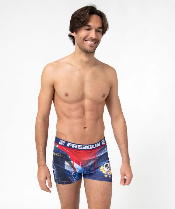 Boxer homme à motifs équipe de France de foot - Freegun vue1 - FREEGUN - GEMO
