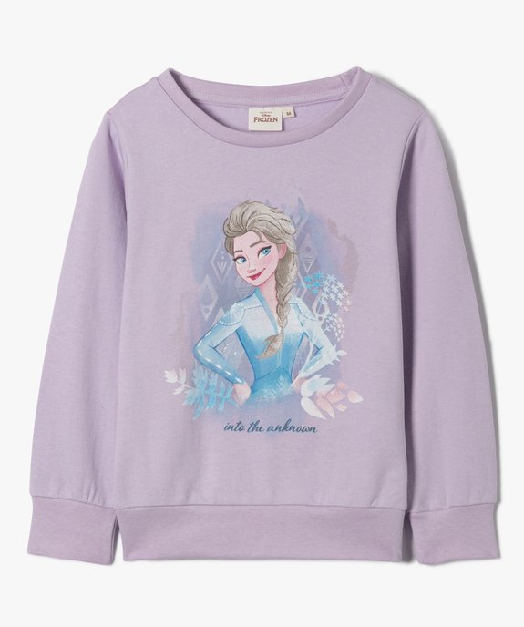 Sweat fille imprimé - La Reine des Neiges vue1 - REINE DES NEIGE - GEMO