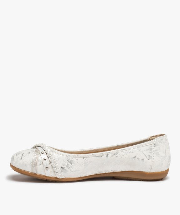 Ballerines femme à talon plat et dessus fantaisie vue3 - GEMO(URBAIN) - GEMO