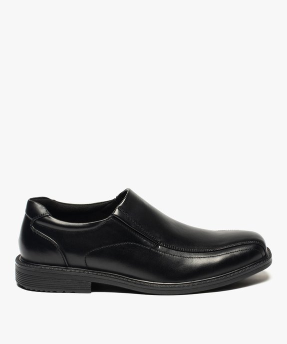 Mocassin homme avec surpiqûres et petit talon vue1 - GEMO(URBAIN) - GEMO