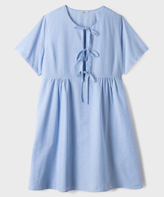 Robe à rayures en coton femme grande taille vue1 - GEMO (G TAILLE) - GEMO