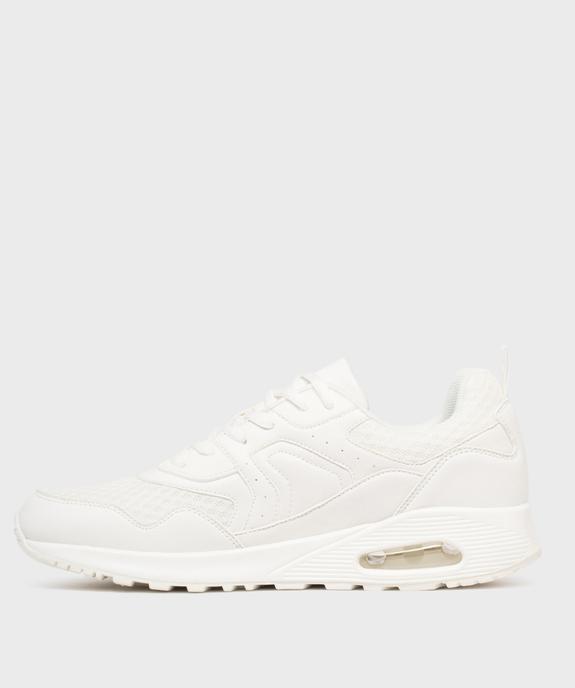 Baskets esprit running en mesh à bulle d'air homme - 5 Miles vue3 - 5 MILES - GEMO