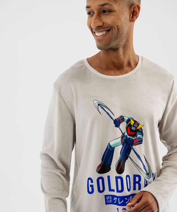 Pyjama en velours doux à grand motif homme - Goldorak vue2 - GOLDORAK - GEMO