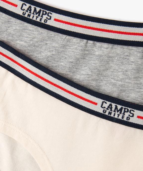 Shorties en coton stretch fille (lot de 2) - Camps United vue2 - CAMPS GEMO FOR GOOD - GEMO