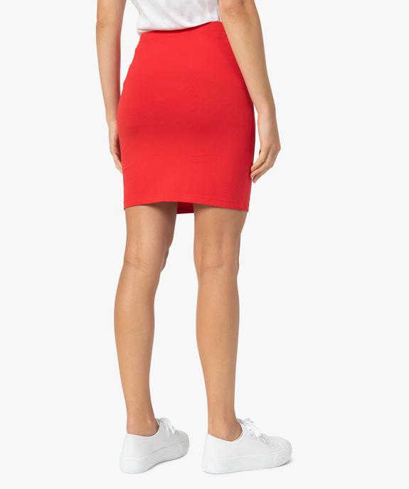 Jupe femme courte en jersey forme tube vue3 - GEMO(FEMME PAP) - GEMO