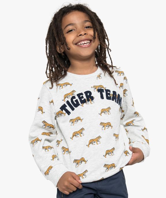 Sweat garçon à motifs tigre all over vue1 - GEMO (ENFANT) - GEMO