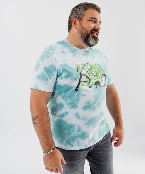 Tee-shirt manches courtes tie-and-dye imprimé homme - Rick & Morty vue9 - RICK ET MORTY - GEMO