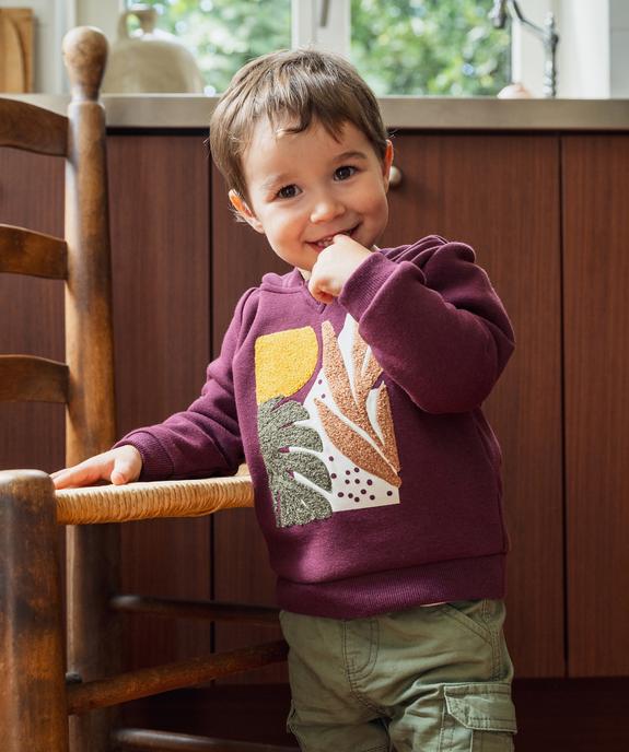 Sweat à capuche à doublure chaude bébé garçon vue1 - GEMO(BEBE DEBT) - GEMO