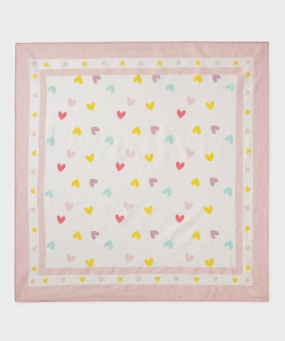 Foulard à motifs coeurs multicolores fille vue1 - GEMO (ACCESS) - GEMO