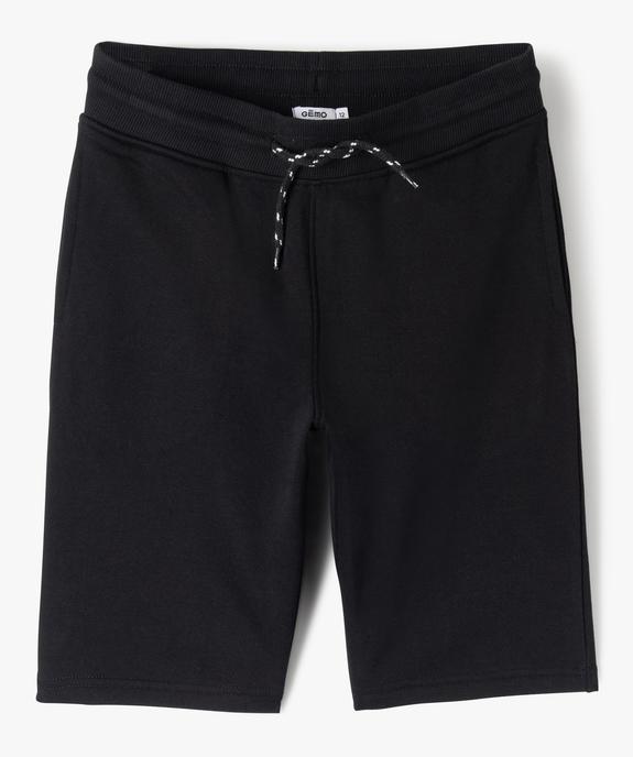 Bermuda en maille molletonnée avec ceinture ajustable garçon vue1 - GEMO 4G GARCON - GEMO