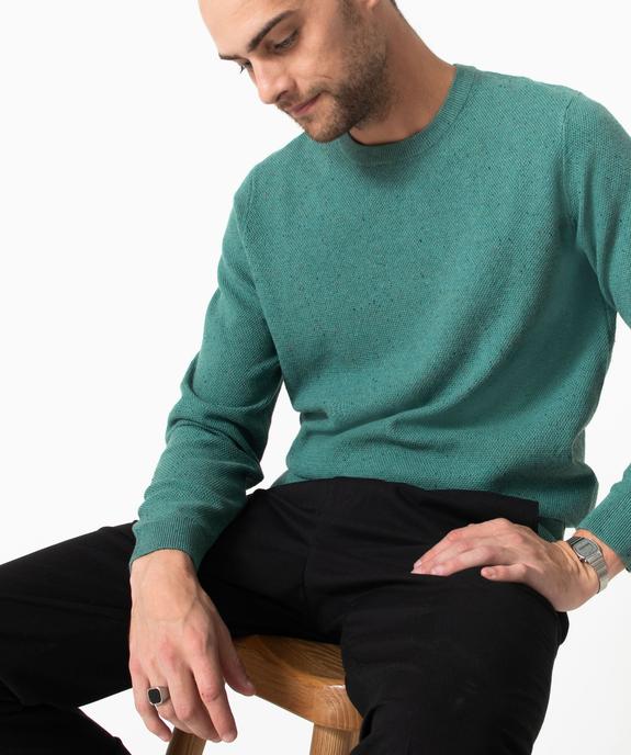 Pull en maille fine mouchetée homme vue1 - GEMO (HOMME) - GEMO