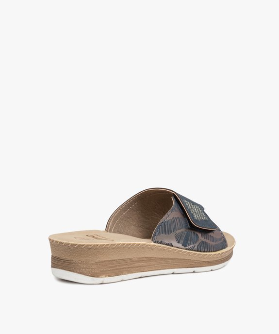 Mules femme confort à bride ajustable ornée de strass vue4 - GEMO (CONFORT) - GEMO