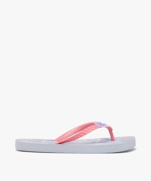 Tongs à motifs marins et brides écailles fille vue2 - GEMO (PLAGE) - GEMO