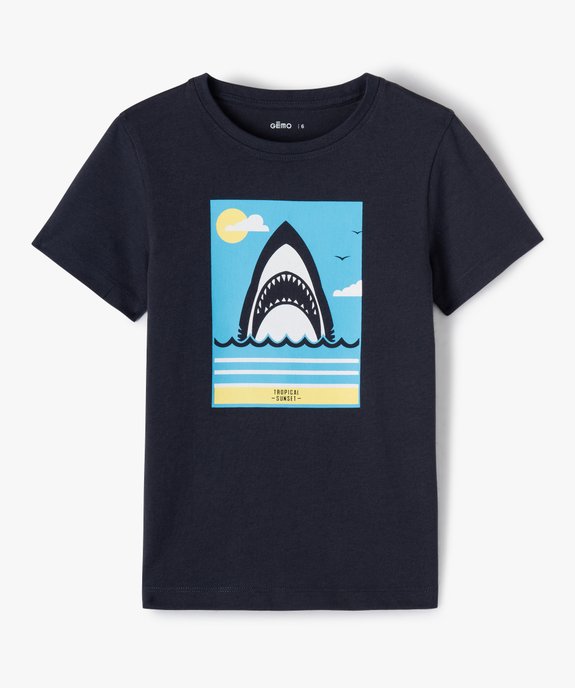 T-shirt garçon imprimé estival vue1 - GEMO (ENFANT) - GEMO
