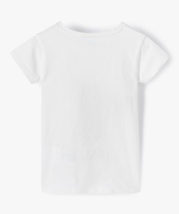 Tee-shirt fille à manches courtes avec motif pailleté - Disney vue3 - DISNEY DTR - GEMO