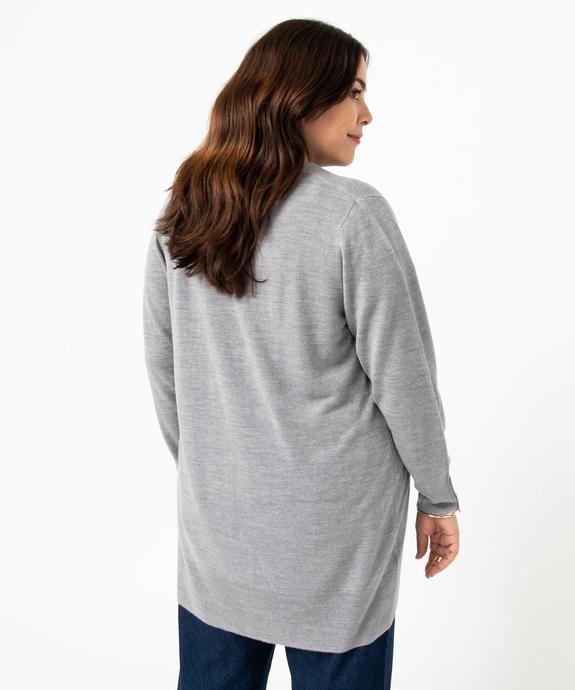 Gilet long porté ouvert femme grande taille vue5 - GEMO (G TAILLE) - GEMO