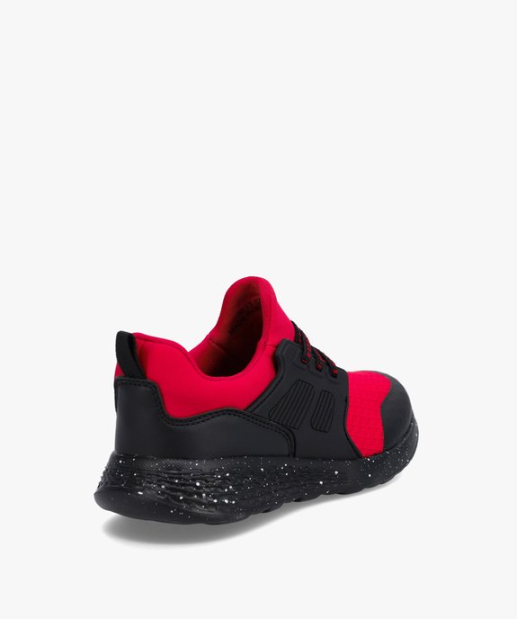 Baskets garçon extra-légères bicolores à lacets élastiques vue4 - GEMO (ENFANT) - GEMO