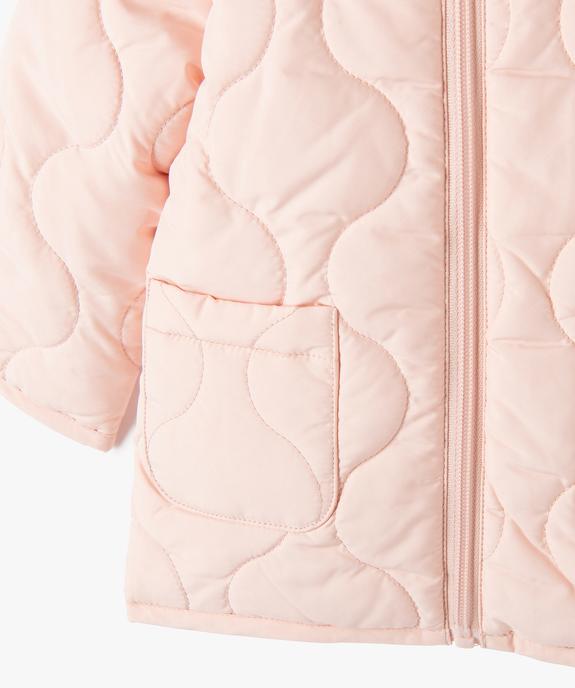 Blouson bébé fille matelassé à capuche - GEMO 4G BEBE Blouson bébé fille matelassé à capuche vue3 - GEMO 4G BEBE - GEMO