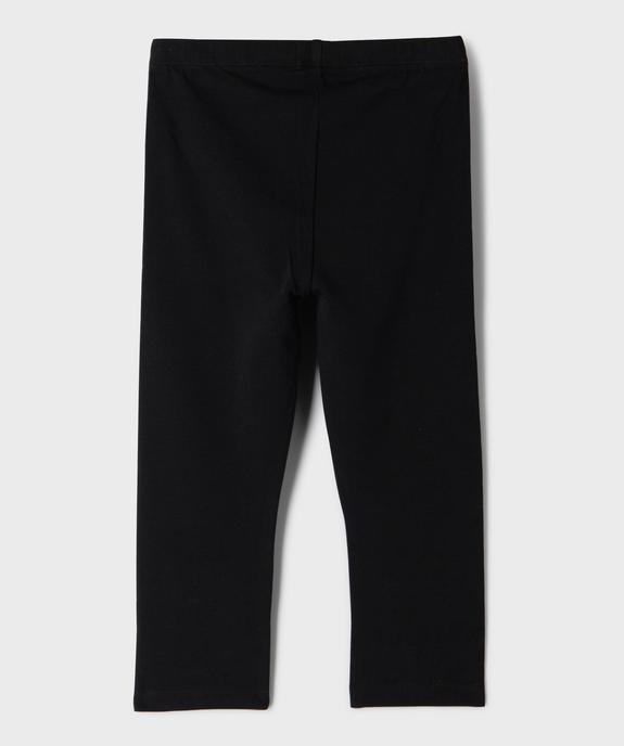 Legging court en coton stretch fille vue3 - GEMO 4G FILLE - GEMO